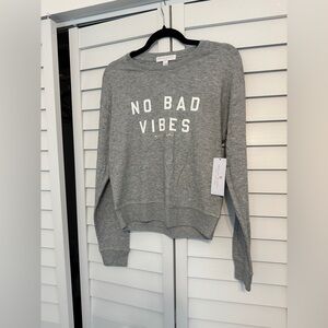 New - Spiritual Gangster Sweater No Bad Vibes - new with tags - size M